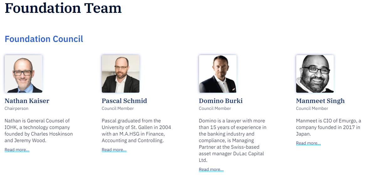 Cardano Foundation Team