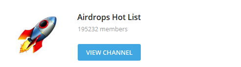 Airdrops Hot List telegram