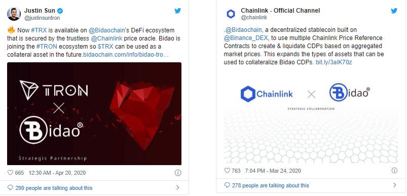 Bidao Partnership with