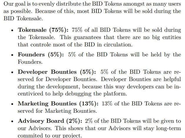 Bidao Tokenomics