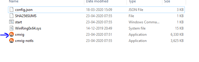 XMrig file