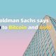 goldman sachs against bitcoin