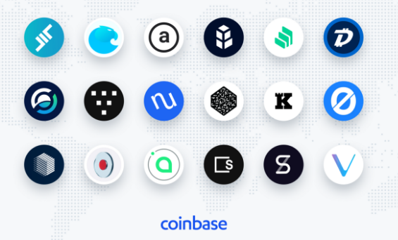 coins listing on coinbase
