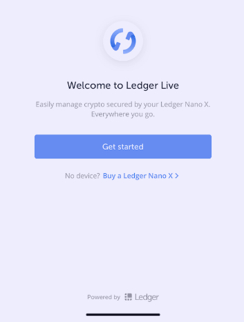 Ledger live setup step 1