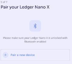 Ledger live setup step 10