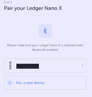 Ledger live setup step 14