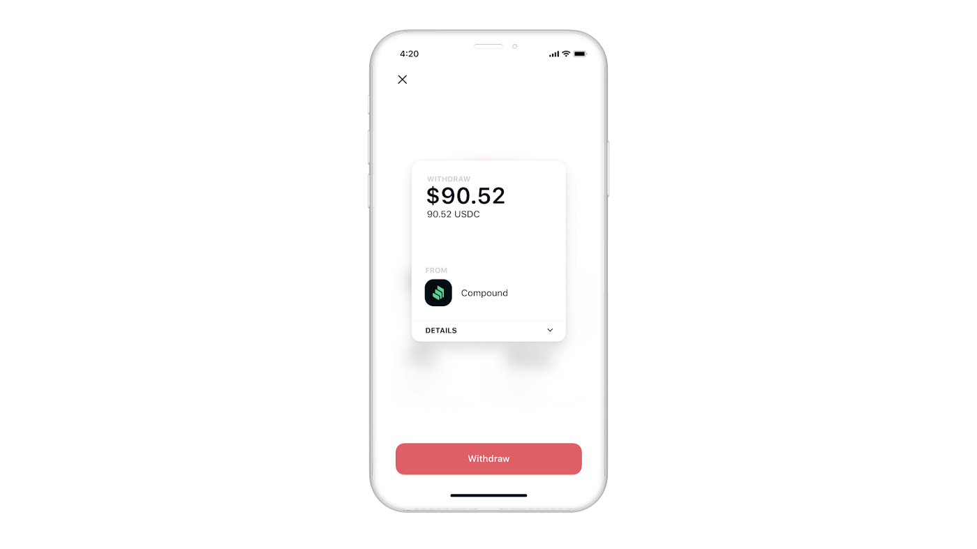 Coinbase compound finance