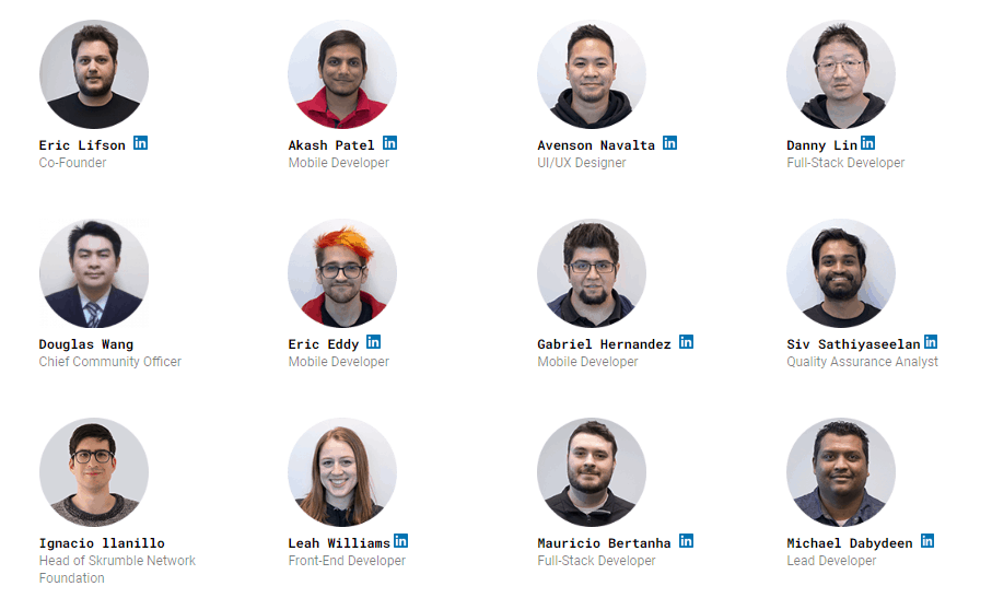 Skrumble Network team