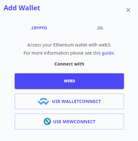 Unstoppable Domains Wallets